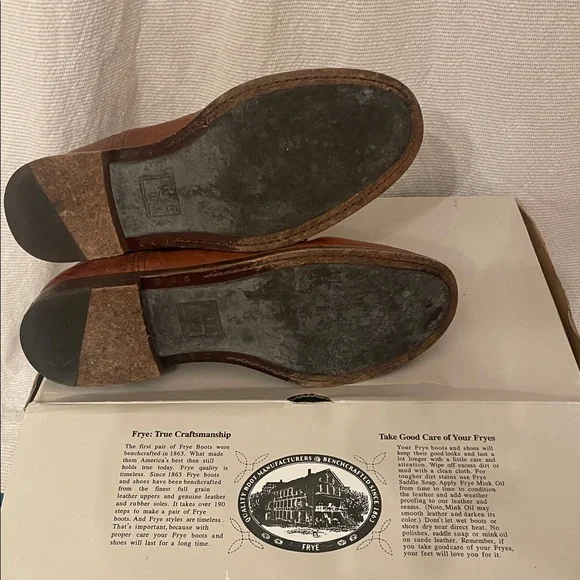 Frye Cognac Leather Anna shortie - Picture 4 of 6